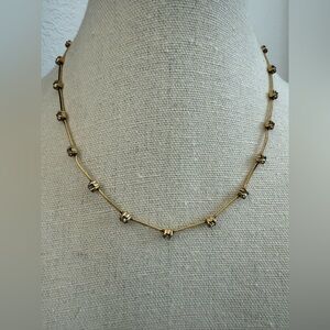 Agatha Paris vintage bijou (not) Gold Beaded Necklace looks like with diamonds